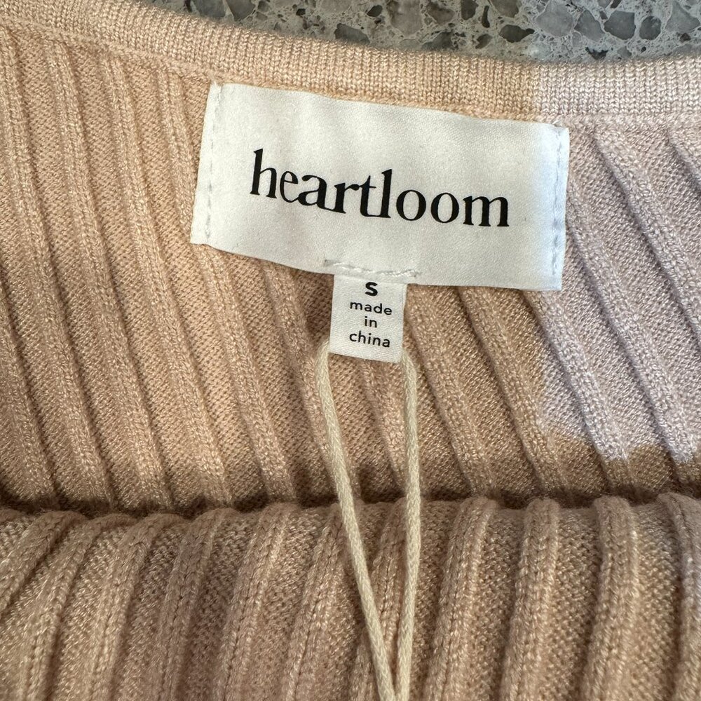 NWT Heartloom Antonia Tan Ribbed Midi Dress Size S - Picture 7 of 12